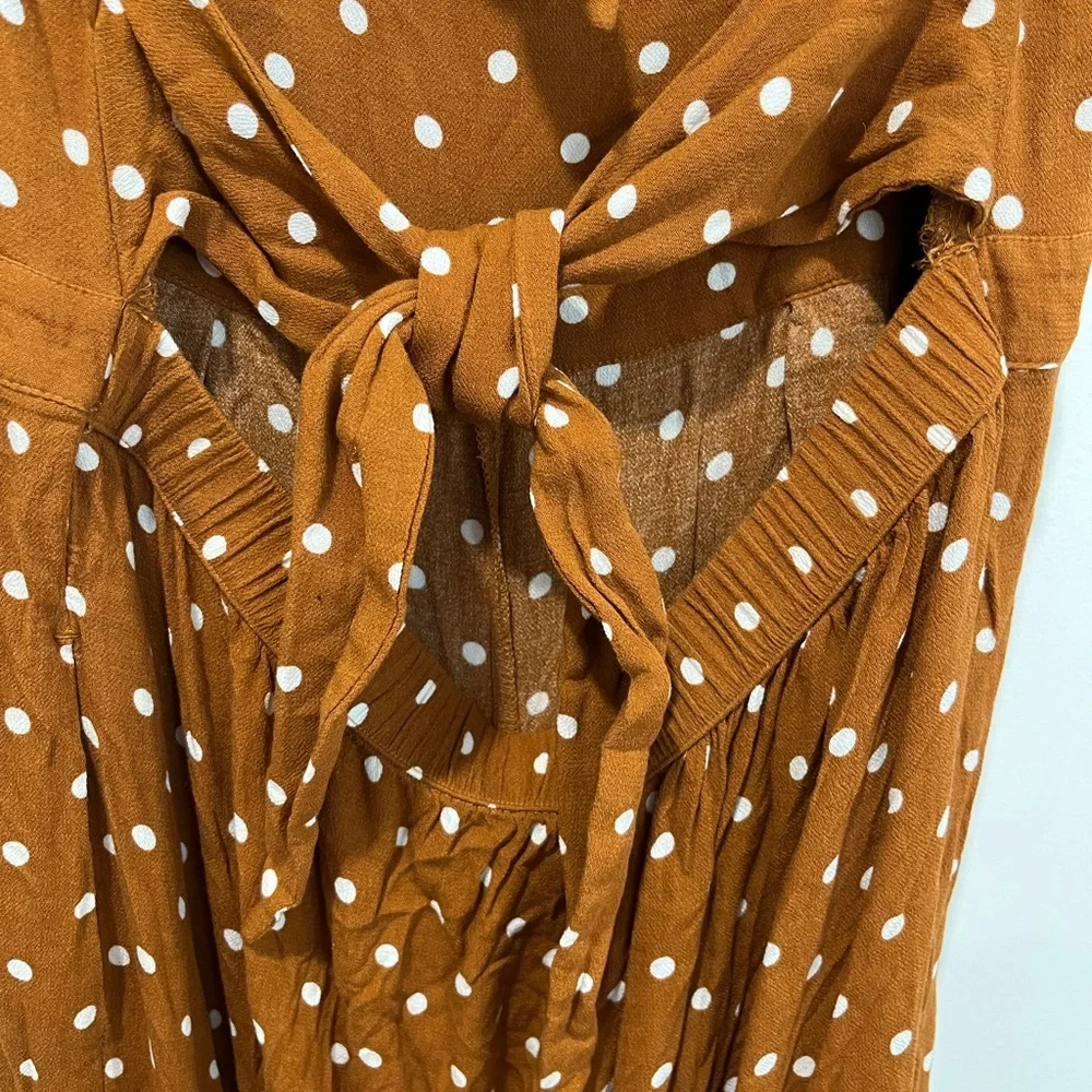 American Eagle Tie Back Polka Dot Jumpsuit - Picture 6 of 7